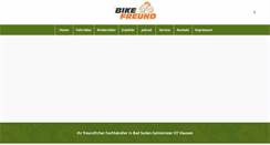 Desktop Screenshot of bikefreund.de